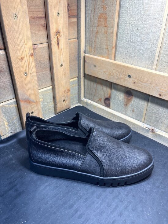 Vionic Shoes - Vionic Cambria Black Leather Slip On Sneakers Womens US 10 UK 8 EU 41